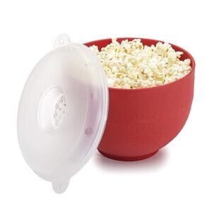 Goodful Silicone Popcorn Popper, Collapsible Hot Air Microwavable Popcorn Maker
